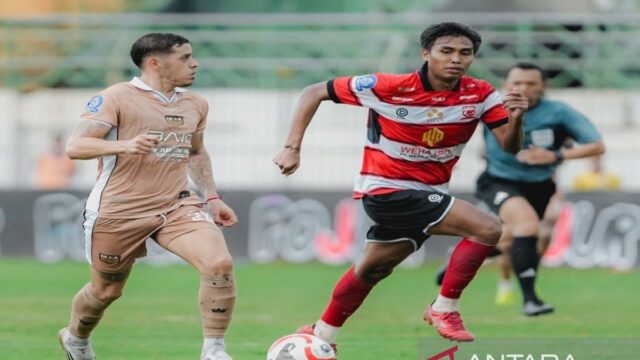 Ricky Kambuaya antar Dewa United menundukkan Madura United dalam laga lanjutan Liga 1