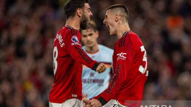 Liga Inggris: Manchester United menang 2-1 atas Brentford