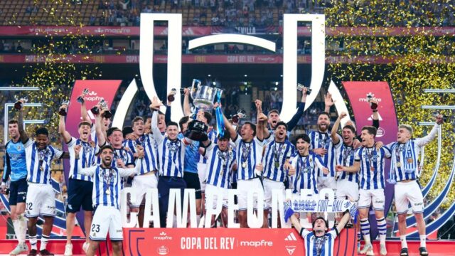 Real Sociedad Juara Piala Raja usai menaklukkan Atletico Madrid di partai final