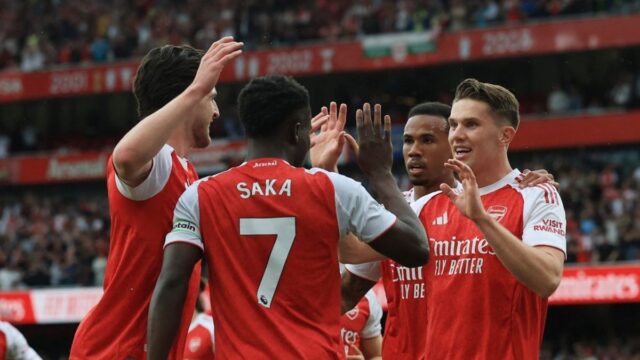 Arsenal kalahkan Fulham 3-0, kini unggul enam poin atas Manchester City