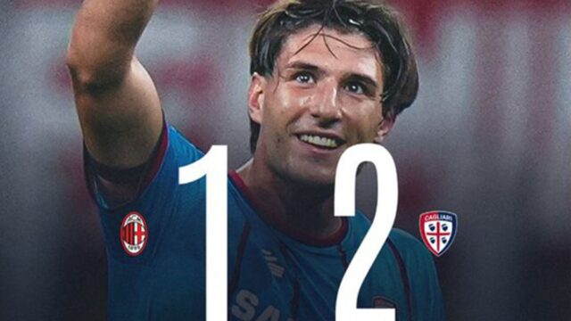 AC Milan gagal ke Liga Champions usai kalah 1-2 dari Cagliari