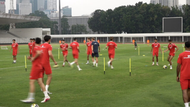 Timnas Indonesia Latihan Jelang Lawan Oman dan Mozambik
