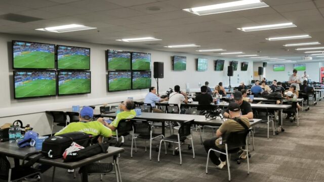 Media Center Stadion Philadelphia Sambut Jurnalis Peliput Laga Prancis vs Paraguay