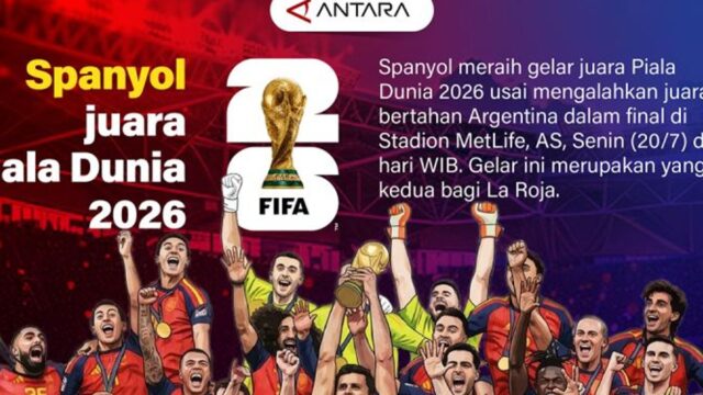 Spanyol Juara Piala Dunia 2026, Kalahkan Argentina