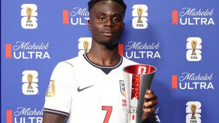 Bukayo Saka Bangga Masuk Daftar Pencetak Hattrick di Piala Dunia