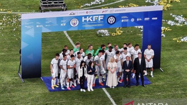 Inter Milan Menang Adu Penalti 3-1 atas City dalam Laga di Hong Kong