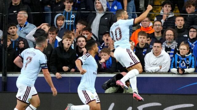 Aston Villa menang 3-2 atas Club Brugge dalam laga kompetisi Eropa