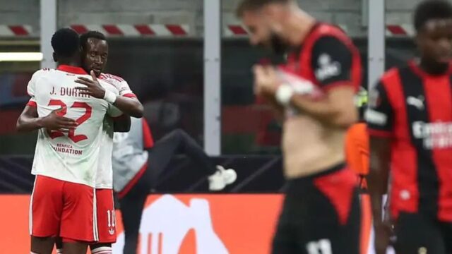 Benfica Menang 2-0 atas AC Milan di San Siro, Rossoneri Gagal Amankan Hasil Positif