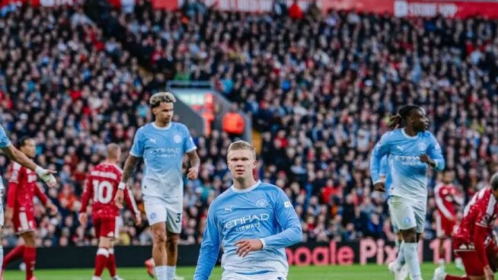 Manchester City menang 3-0 atas Liverpool di Stadion Anfield